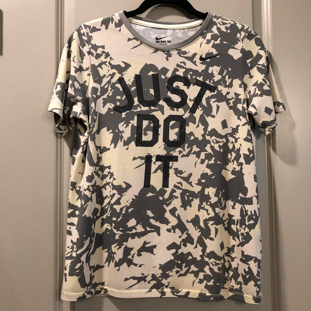 Nike | Just Do It Camo Dri-Fit Athletic Cut Tee